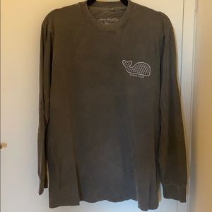 M GREY Bethany Beach Whale Logo Athletic Tee